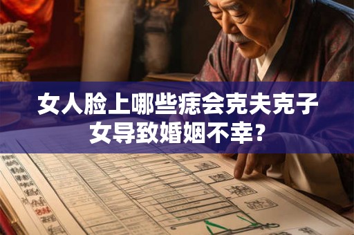女人脸上哪些痣会克夫克子女导致婚姻不幸? 女人脸上哪些痣会克夫克子女导致婚姻不幸?
