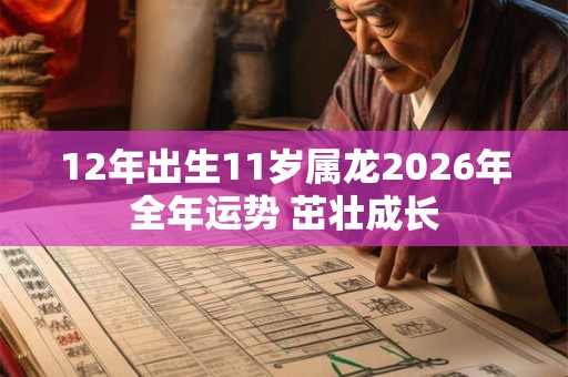 12年出生11岁属龙2026年全年运势 茁壮成长