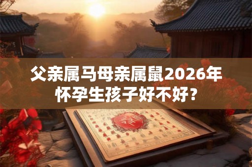 父亲属马母亲属鼠2026年怀孕生孩子好不好? 父亲属马母亲属鼠2026年怀孕生孩子好不好?
