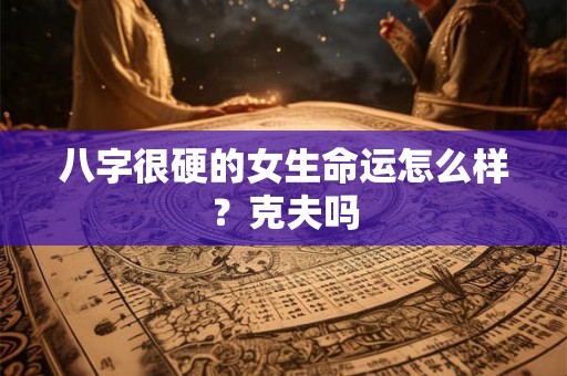 八字很硬的女生命运怎么样？克夫吗