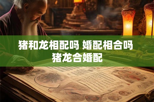 猪和龙相配吗 婚配相合吗 猪龙合婚配