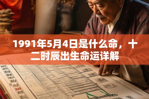 1991年5月4日是什么命，十二时辰出生命运详解