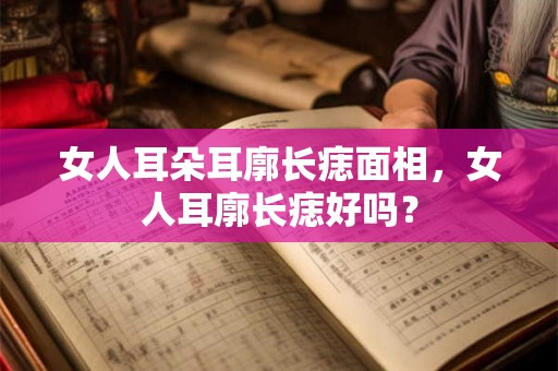 女人耳朵耳廓长痣面相，女人耳廓长痣好吗？
