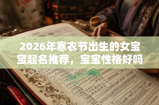 2026年寒衣节出生的女宝宝起名推荐，宝宝性格好吗？