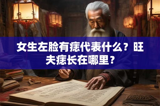 女生左脸有痣代表什么？旺夫痣长在哪里？