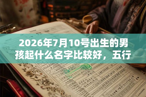 2026年7月10号出生的男孩起什么名字比较好,五行属什么 2026年7月10号出生的男孩起什么名字比较好,五行属什么