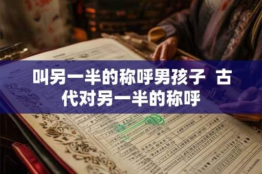 叫另一半的称呼男孩子 古代对另一半的称呼 叫另一半的称呼男孩子 古代对另一半的称呼
