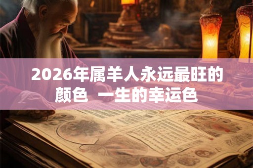 2026年属羊人永远最旺的颜色  一生的幸运色