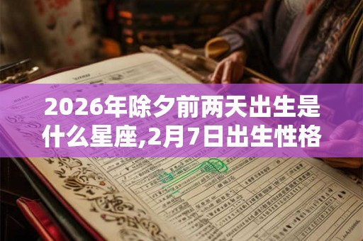 2026年除夕前两天出生是什么星座,2月7日出生性格
