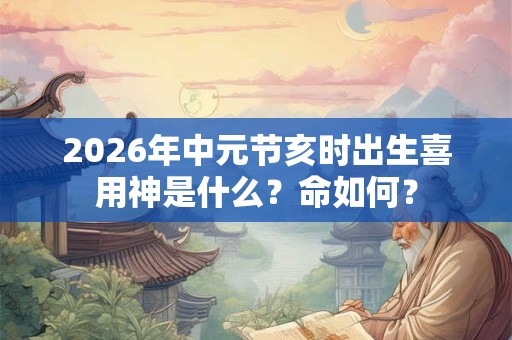2026年中元节亥时出生喜用神是什么?命如何? 2026年中元节亥时出生喜用神是什么?命如何?