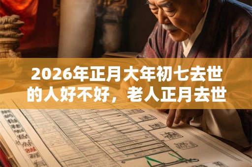 2026年正月大年初七去世的人好不好，老人正月去世有什么说法？