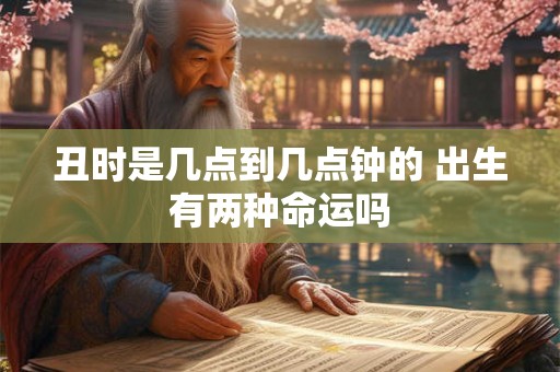 丑时是几点到几点钟的 出生有两种命运吗 丑时是几点到几点钟的 出生有两种命运吗