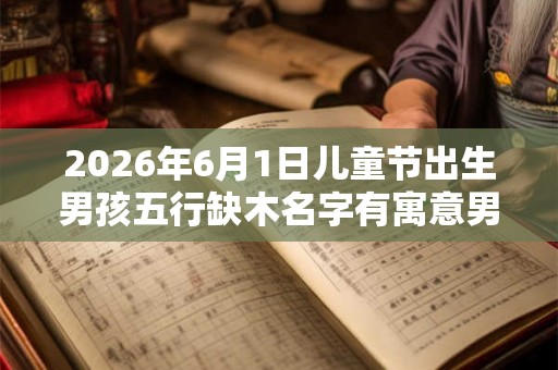 2026年6月1日儿童节出生男孩五行缺木名字有寓意男孩名字