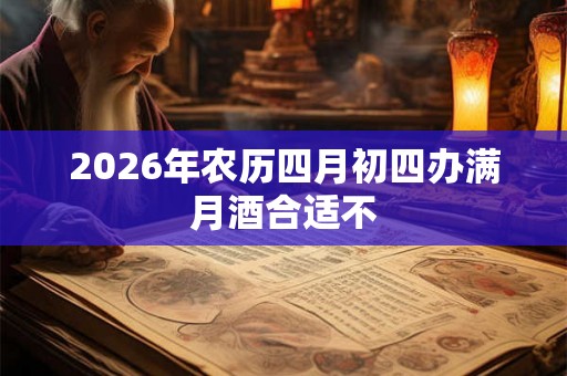 2026年农历四月初四办满月酒合适不