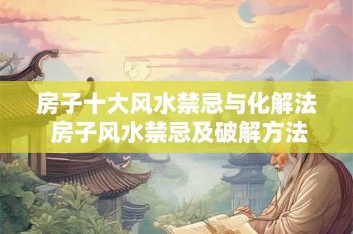 房子十大风水禁忌与化解法 房子风水禁忌及破解方法