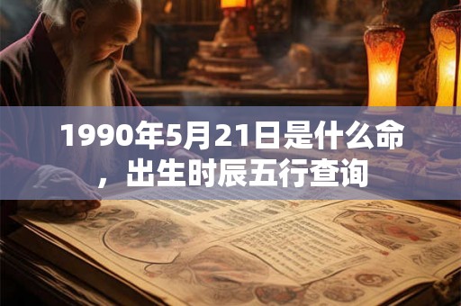 1990年5月21日是什么命，出生时辰五行查询