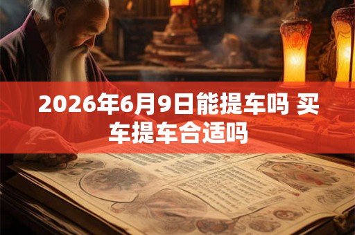 2026年6月9日能提车吗 买车提车合适吗