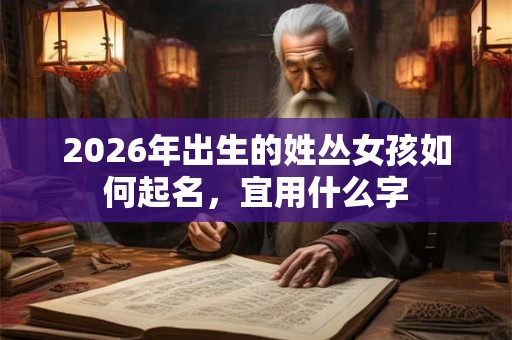 2026年出生的姓丛女孩如何起名，宜用什么字