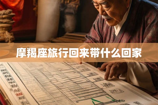 摩羯座旅行回来带什么回家