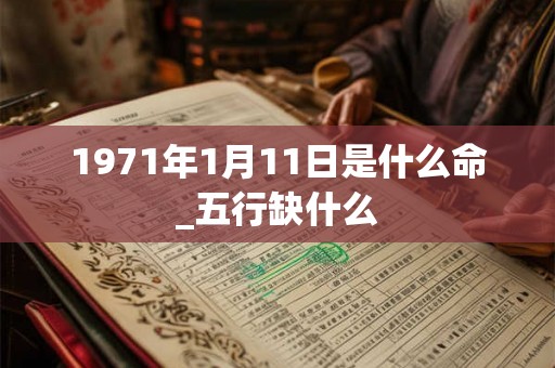 1971年1月11日是什么命_五行缺什么