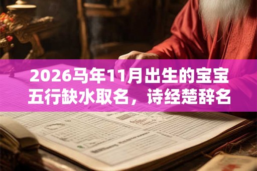 2026马年11月出生的宝宝五行缺水取名，诗经楚辞名字大全