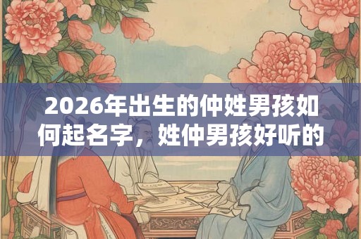 2026年出生的仲姓男孩如何起名字，姓仲男孩好听的名字