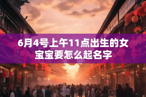6月4号上午11点出生的女宝宝要怎么起名字 6月4号上午11点出生的女宝宝要怎么起名字