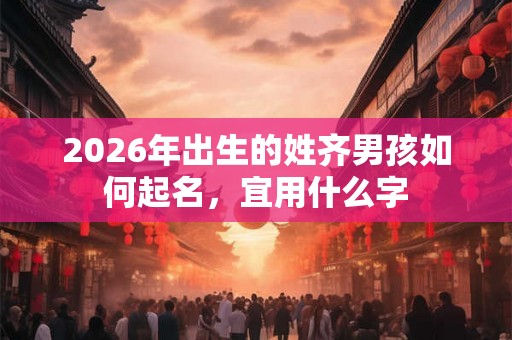 2026年出生的姓齐男孩如何起名，宜用什么字