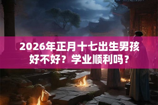 2026年正月十七出生男孩好不好？学业顺利吗？