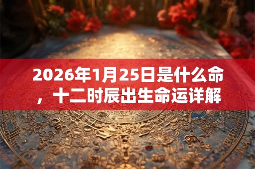 2026年1月25日是什么命,十二时辰出生命运详解 2026年1月25日是什么命,十二时辰出生命运详解