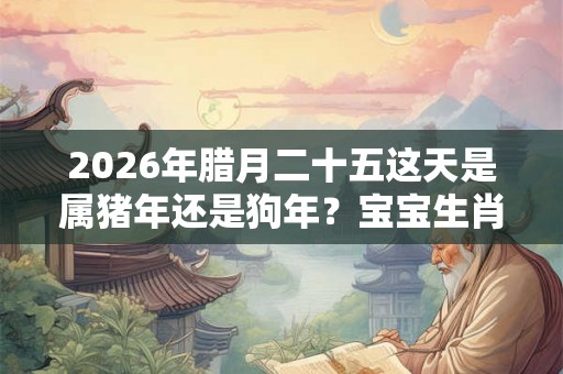 2026年腊月二十五这天是属猪年还是狗年？宝宝生肖是什么？