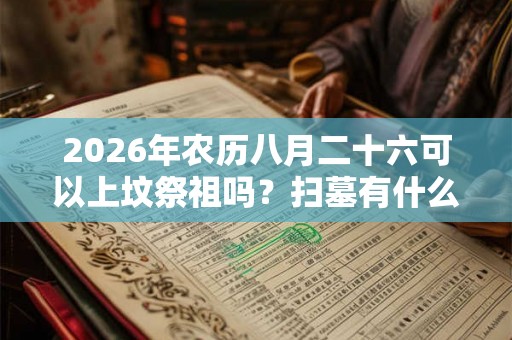 2026年农历八月二十六可以上坟祭祖吗?扫墓有什么讲究? 2026年农历八月二十六可以上坟祭祖吗?扫墓有什么讲究?