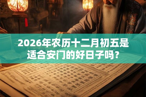 2026年农历十二月初五是适合安门的好日子吗？