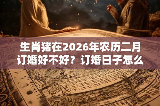 生肖猪在2026年农历二月订婚好不好？订婚日子怎么选？