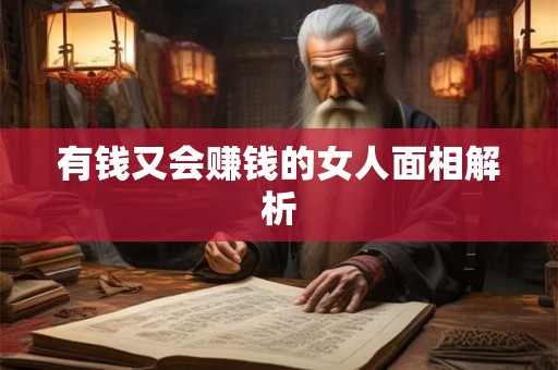 有钱又会赚钱的女人面相解析