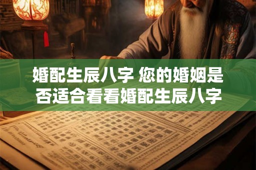 婚配生辰八字 您的婚姻是否适合看看婚配生辰八字