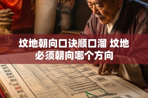 坟地朝向口诀顺口溜 坟地必须朝向哪个方向