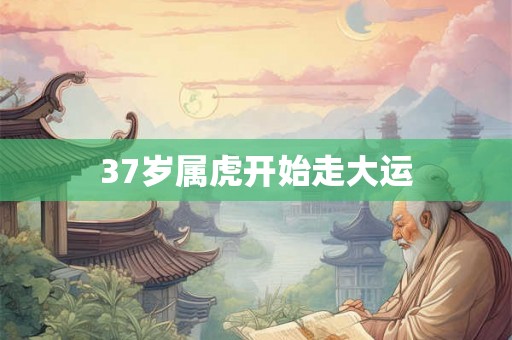 37岁属虎开始走大运