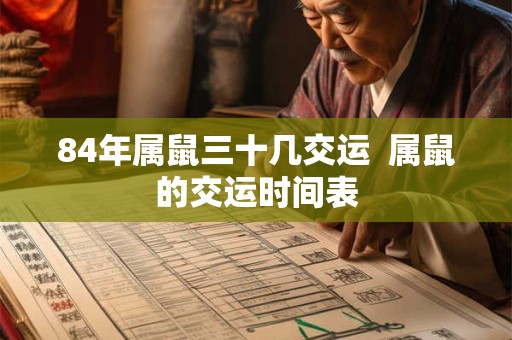 84年属鼠三十几交运  属鼠的交运时间表