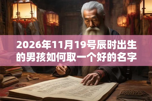 2026年11月19号辰时出生的男孩如何取一个好的名字