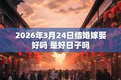 2026年3月24日结婚嫁娶好吗 是好日子吗