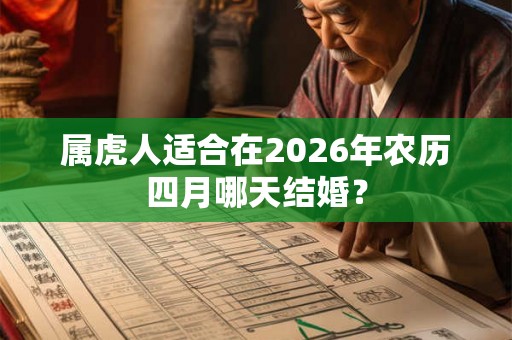 属虎人适合在2026年农历四月哪天结婚? 属虎人适合在2026年农历四月哪天结婚?
