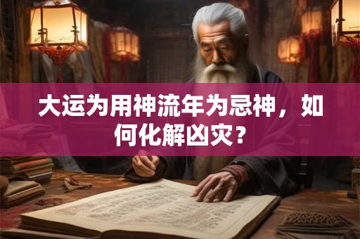 大运为用神流年为忌神，如何化解凶灾？