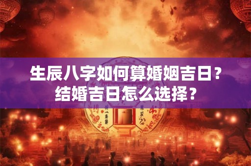 生辰八字如何算婚姻吉日？结婚吉日怎么选择？