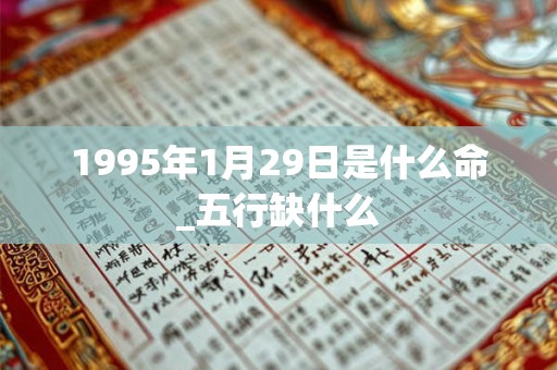 1995年1月29日是什么命_五行缺什么