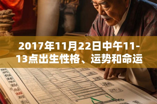 2017年11月22日中午11-13点出生性格、运势和命运