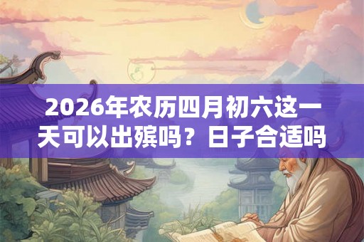 2026年农历四月初六这一天可以出殡吗?日子合适吗? 2026年农历四月初六这一天可以出殡吗?日子合适吗?