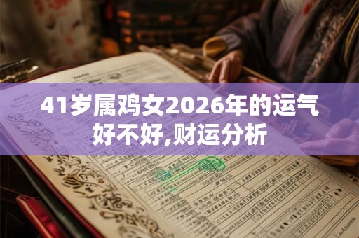 41岁属鸡女2026年的运气好不好,财运分析