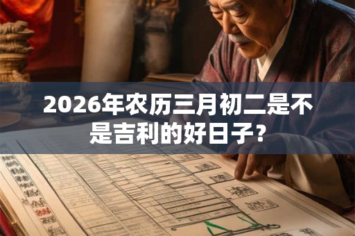 2026年农历三月初二是不是吉利的好日子？