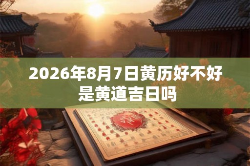 2026年8月7日黄历好不好 是黄道吉日吗 2026年8月7日黄历好不好 是黄道吉日吗